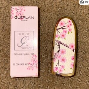Guerlain Rouge G Lipstick with Floral Design